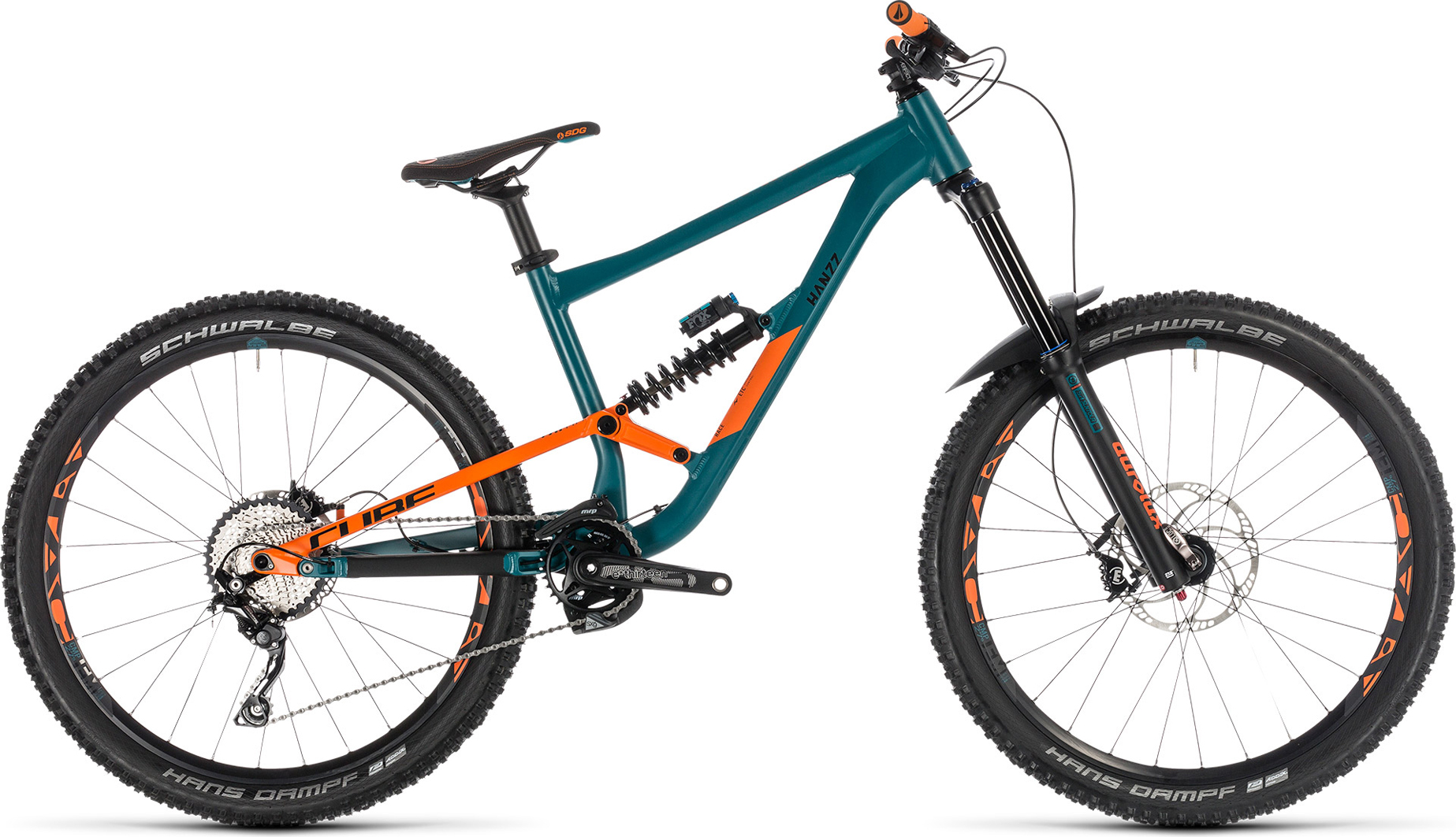 VTT Cube 2019 Hanzz 190 Race 27.5 pinetree´n´orange