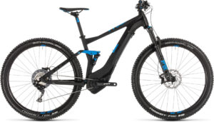 VTT électrique Cube 2019 Stereo Hybrid 120 Race 500 black´n´blue
