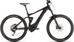 VTT électrique Cube 2019 Stereo Hybrid 140 Pro 500 27.5 black´n´red
