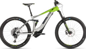 VTT électrique Cube 2019 Stereo Hybrid 160 Race 500 27.5 grey´n´green