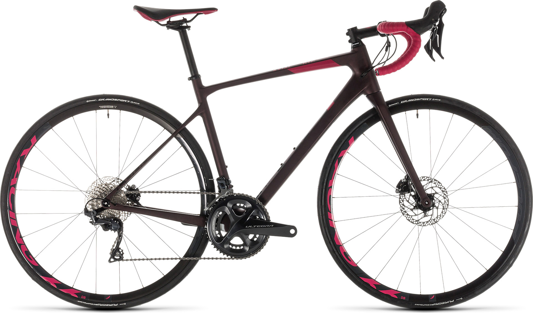 Vélo route Cube 2019 Axial WS GTC SL Disc hazypurple´n´berry