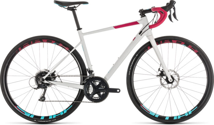 Vélo route Cube 2019 Axial WS Pro Disc white´n´berry