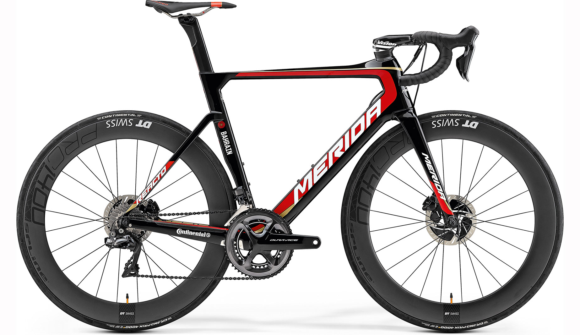 Vélo route Merida 2019 Reacto Disc Team